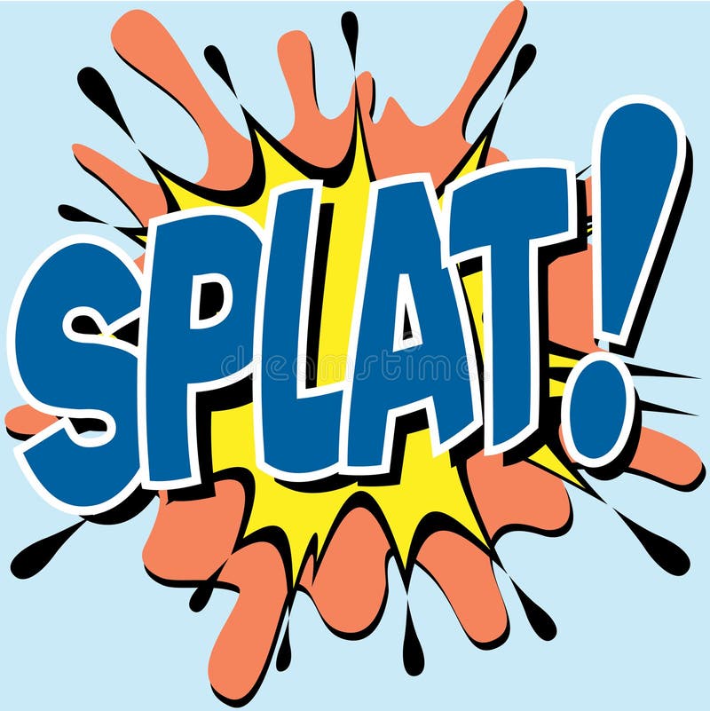 A Splat Comic Book Illustration