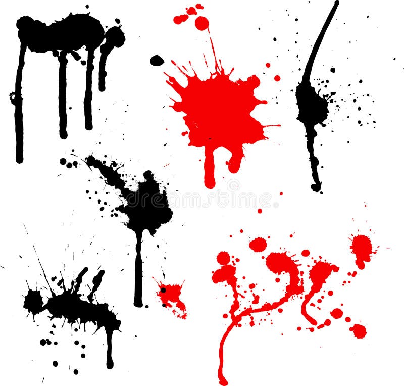 Splats und Tropfenfänger lizenzfreie abbildung Splats und Tropfenfänger lizenzfreie abbildung