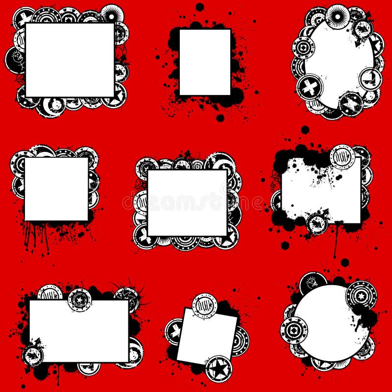 splatter grunge карточек установленный уникально иллюстрация штока splatter grunge карточек установленный уникально иллюстрация штока