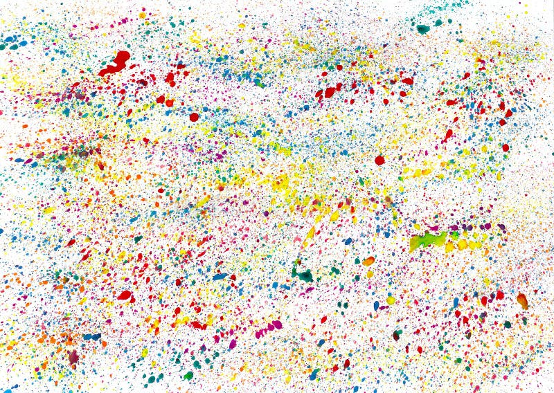 Splattered white sheet paper