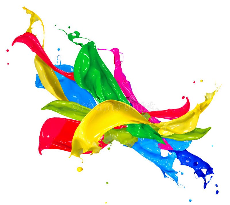 Spline colorate pentru vopsea royalty free stock image