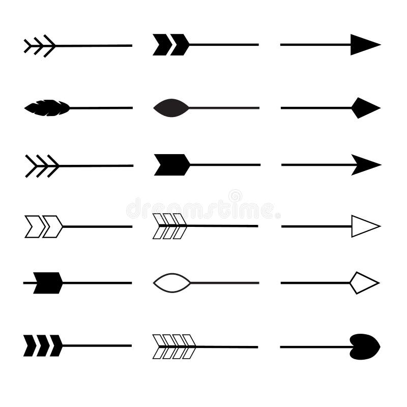 Download Black Arrow Icon On White Background. Flat Style. Arrow ...