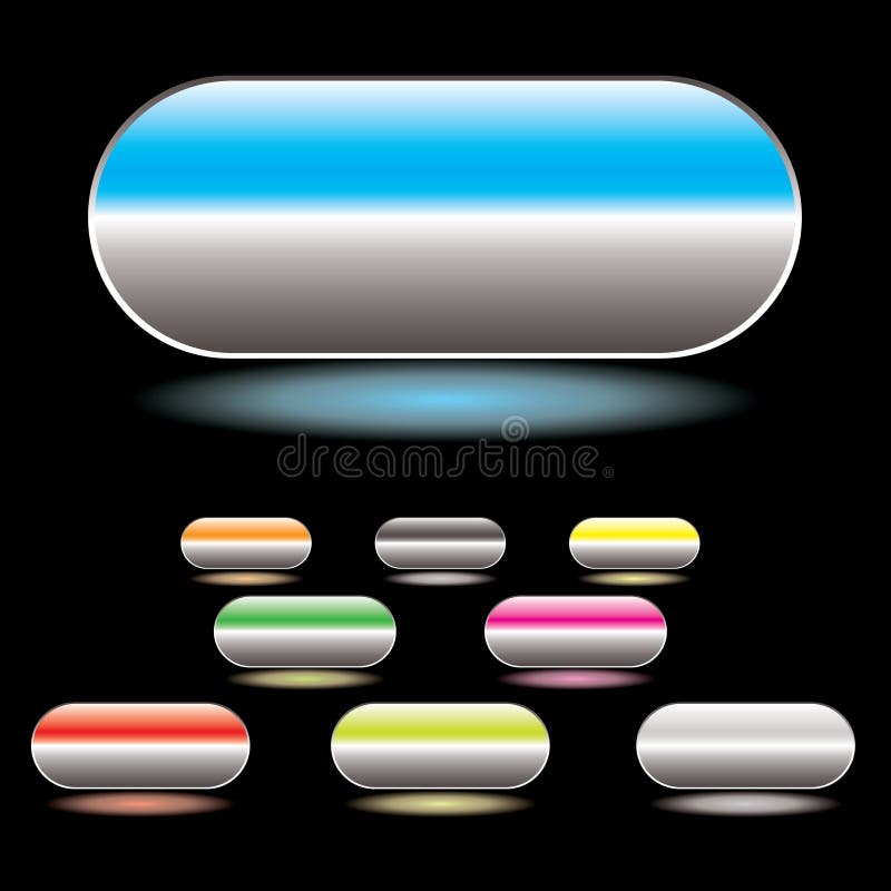 Split button white royalty free illustration
