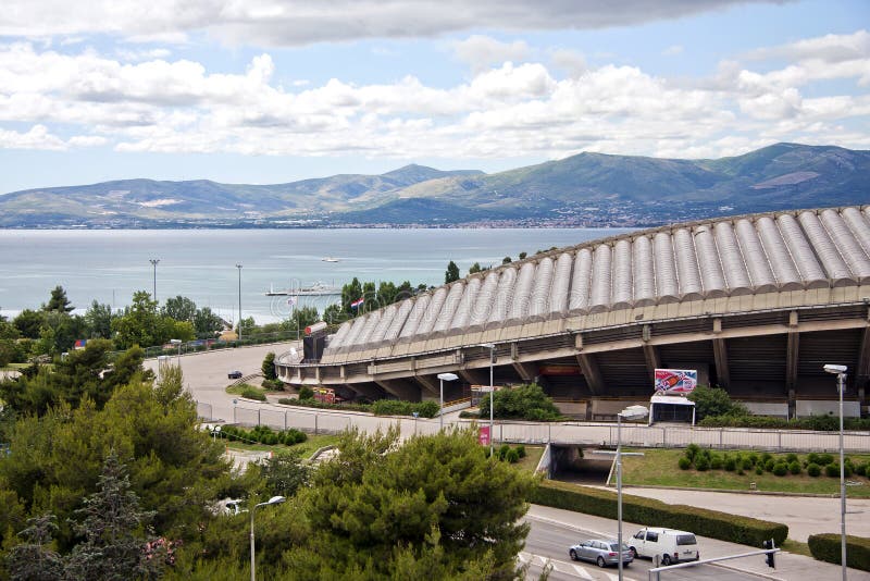 Poljud Stadium of Hajduk Split View from Across the Street Editorial Image  - Image of historic, building: 189664960