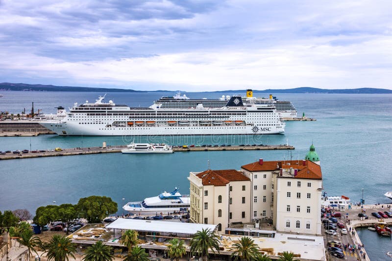 visiting split from a cruise ship