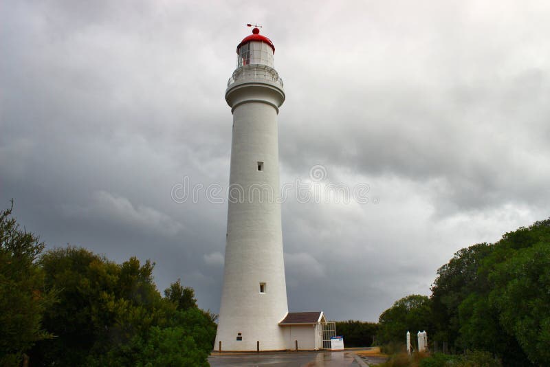 Split point lighthouse on Great Ocean Road royalty free stock image