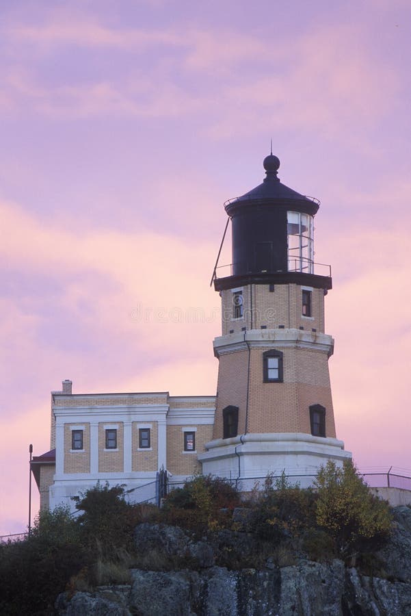 Split Rock Lighthouse in the Split Rock Lighthouse State Park on Lake
