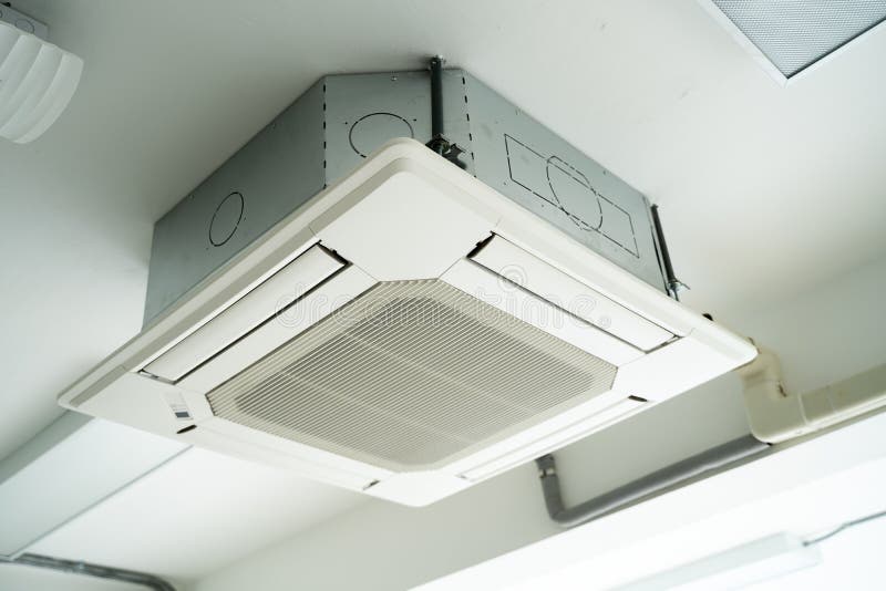 Air Condition Unit Hanging on the Ceiling Stock Image Image of type