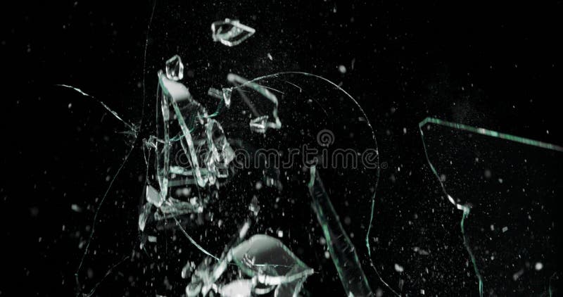 Broken cracks glass fracture effect texture isolated abstract black background. Bullet cracked window with big hole screen mirror weapon shot. Broken cracks glass fracture effect texture isolated abstract black background. Bullet cracked window with big hole screen mirror weapon shot.