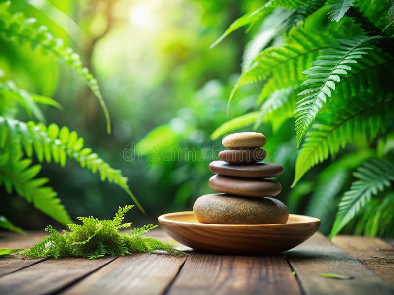 Spokojny Spa Kamieni Podróż wizualna na rzecz zdrowia psychicznego i terapii holistycznej z uspokajającymi teksturami i kolorami n. Uspokoić spokojność tych starannie ułożonych kamieni spa wizualnym wyrazem dobrobytu psychicznego i holistycznej terapii. Płynne polerowane powierzchnie i zróżnicowane chaty tworzą spokojną atmosferę idealną do promowania relaksu i redukcji stresu. Wyobraźcie sobie łagodne ciepło promieniujące z tych kamieni, które otaczają was w kojącym uścisku. Ten urzekający obraz wywołuje poczucie