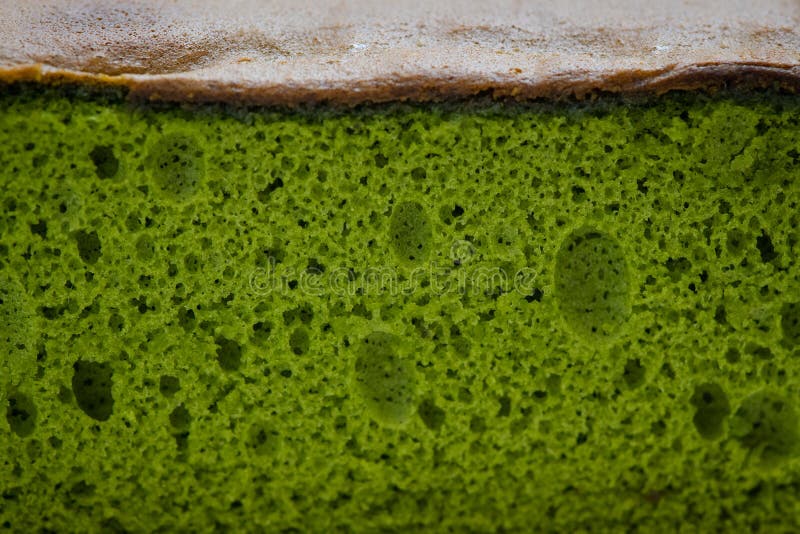 Sponge Cake with Matcha and Honey, Castella Cake, Japanese Sponge Cake