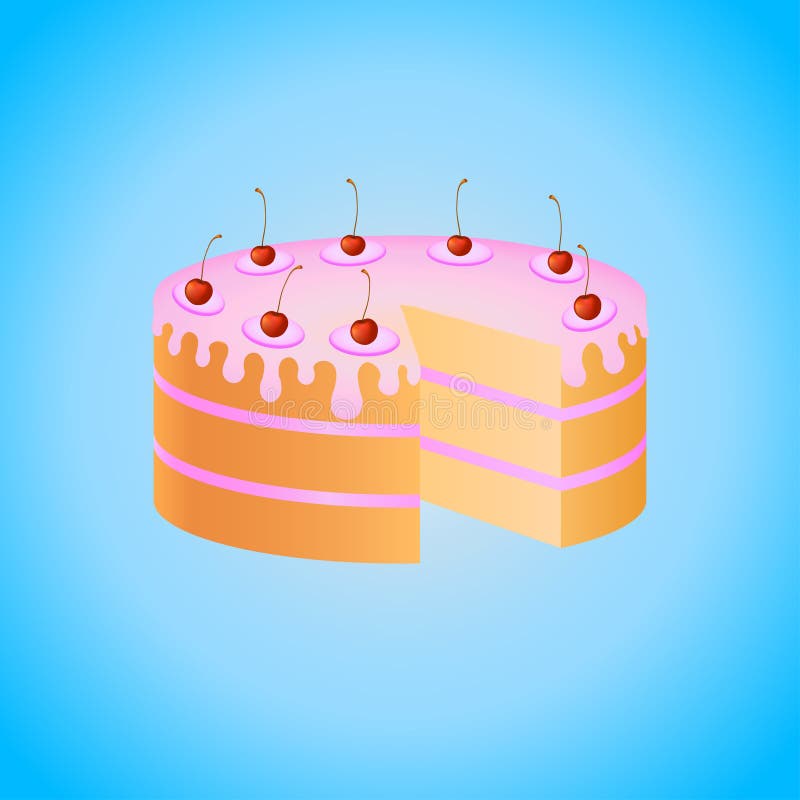 Sponge cake stock illustration Sponge cake stock illustration