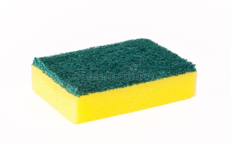 Sponge for washing dishes stock image. Image of fiber 74395027