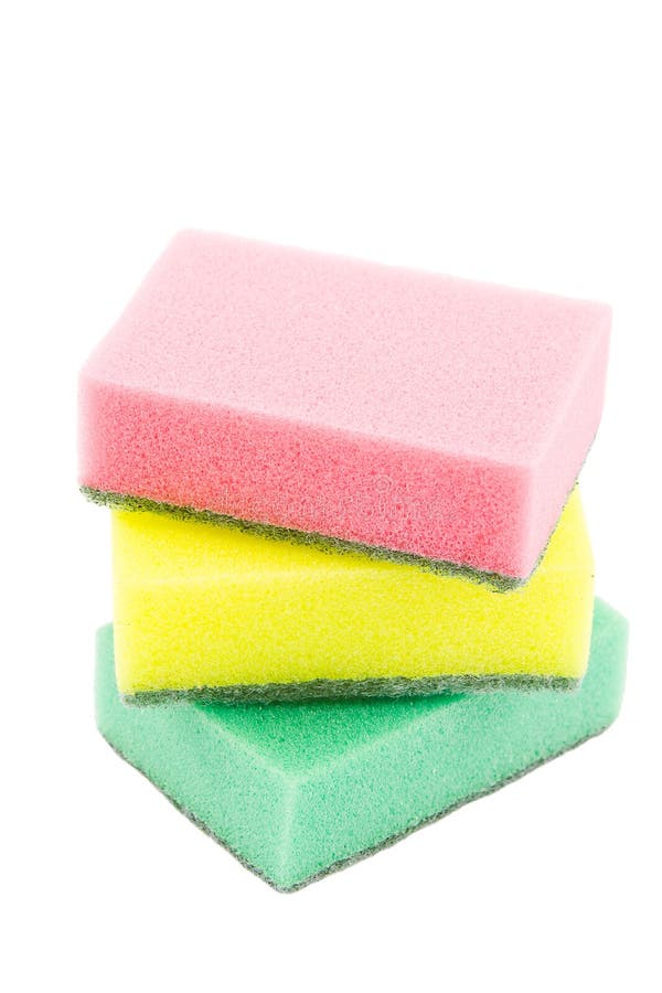 Sponges for doing dishes stock image. Image of house 30689775