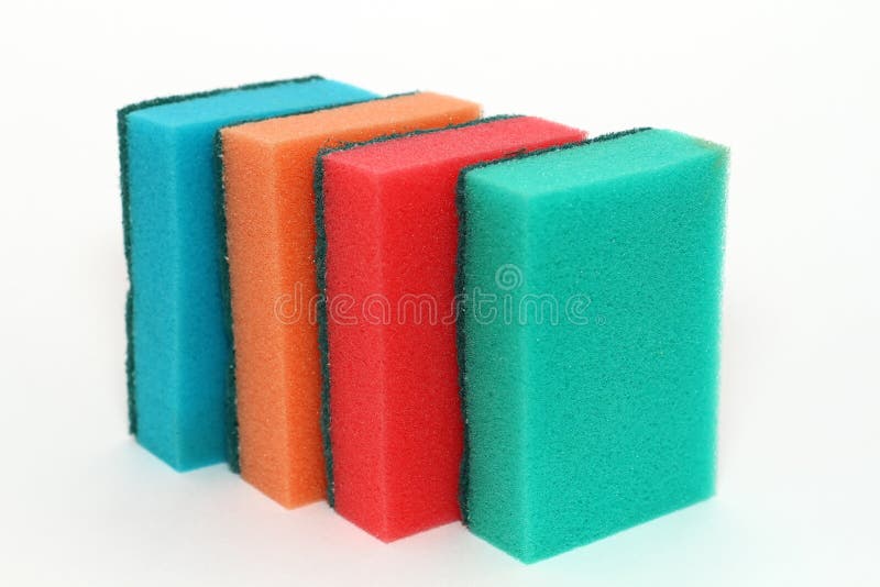 Sponges for washing dishes stock photo. Image of family 27444704