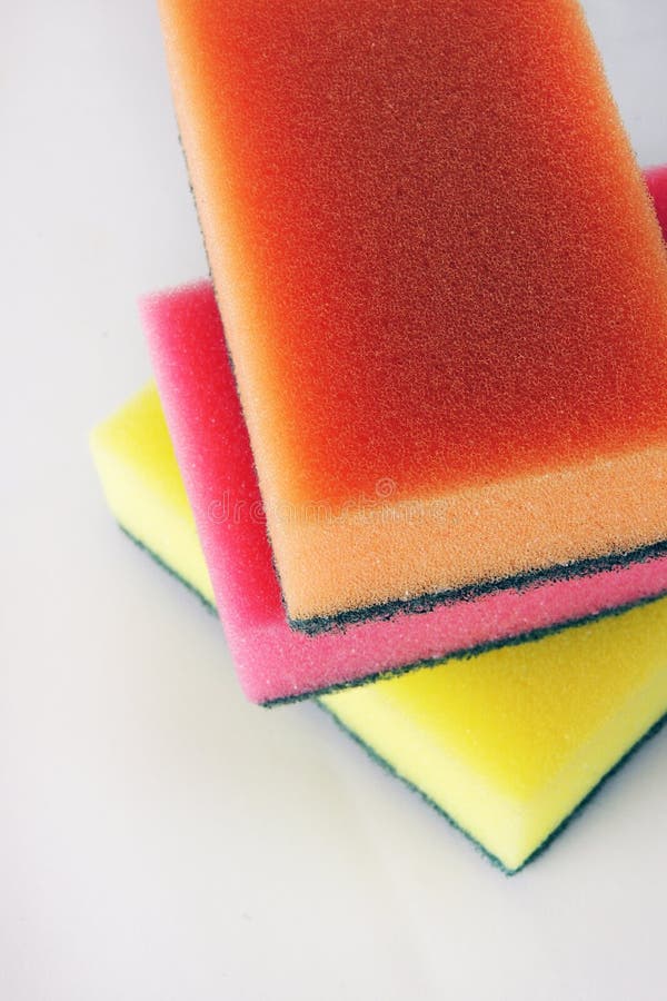 Sponges for washing dishes stock image. Image of closeup 66711919