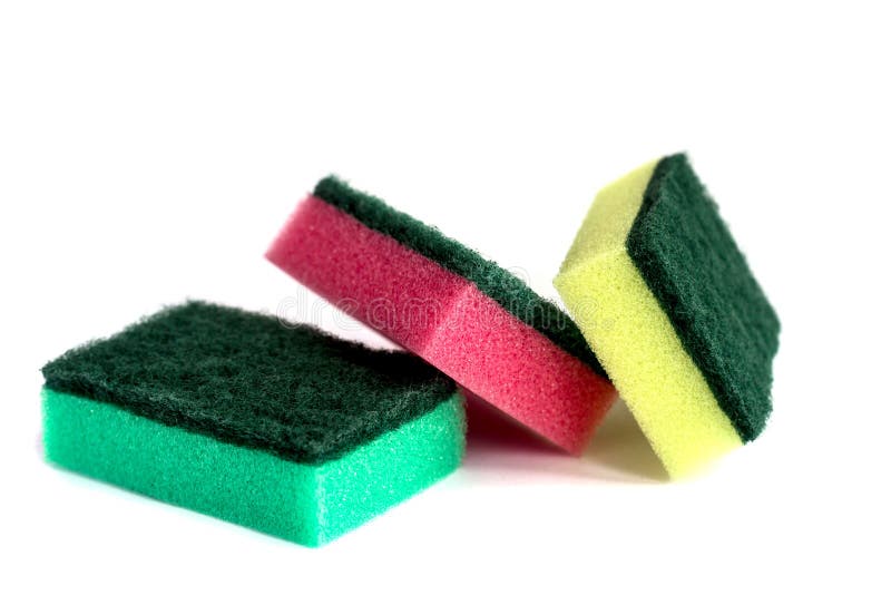 Sponges for washing stock photo. Image of blue, descriptive 85234972