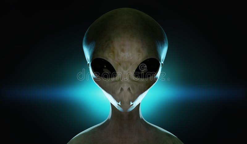 Light Blue Alien character vector illustration © DesignWolf (#5094903)