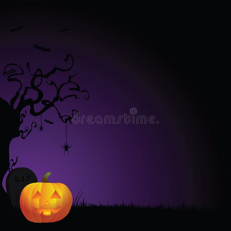 Spooky Halloween Background royalty free illustration