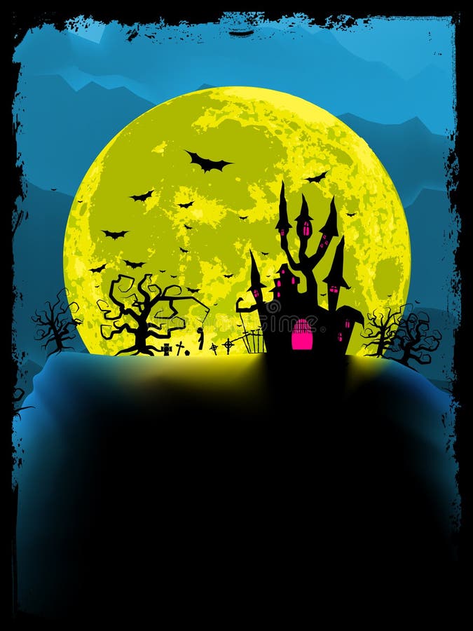 Spooky halloween background. EPS 8
