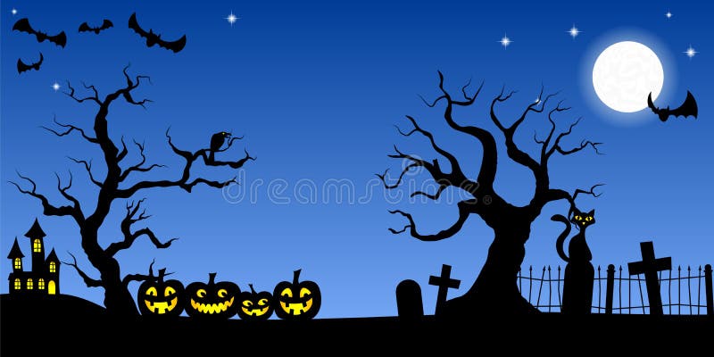 Spooky halloween background