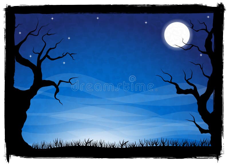 Spooky halloween background vector illustration