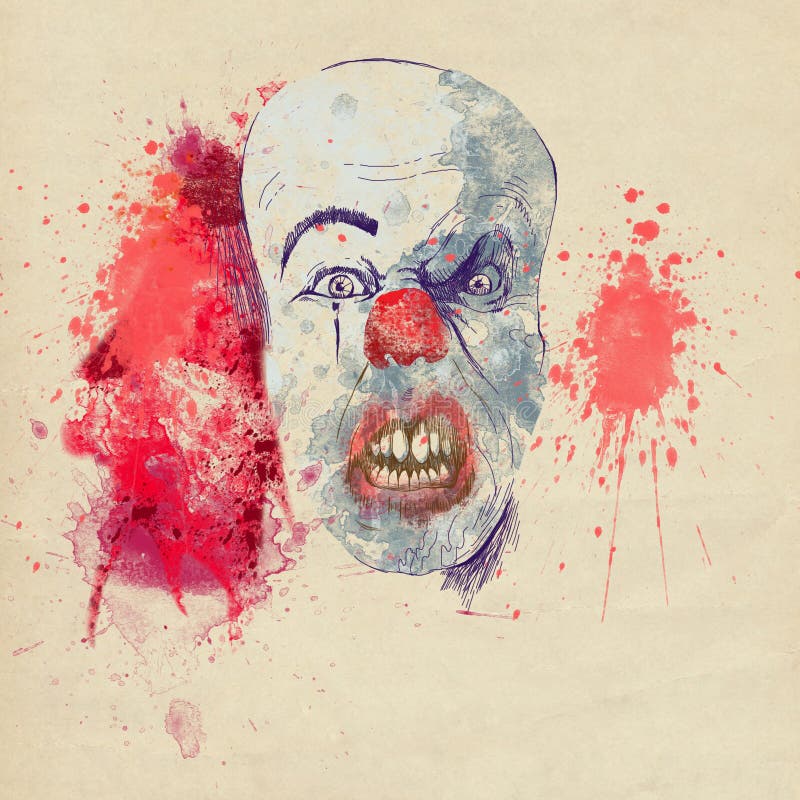 Spooky halloween mask royalty free illustration