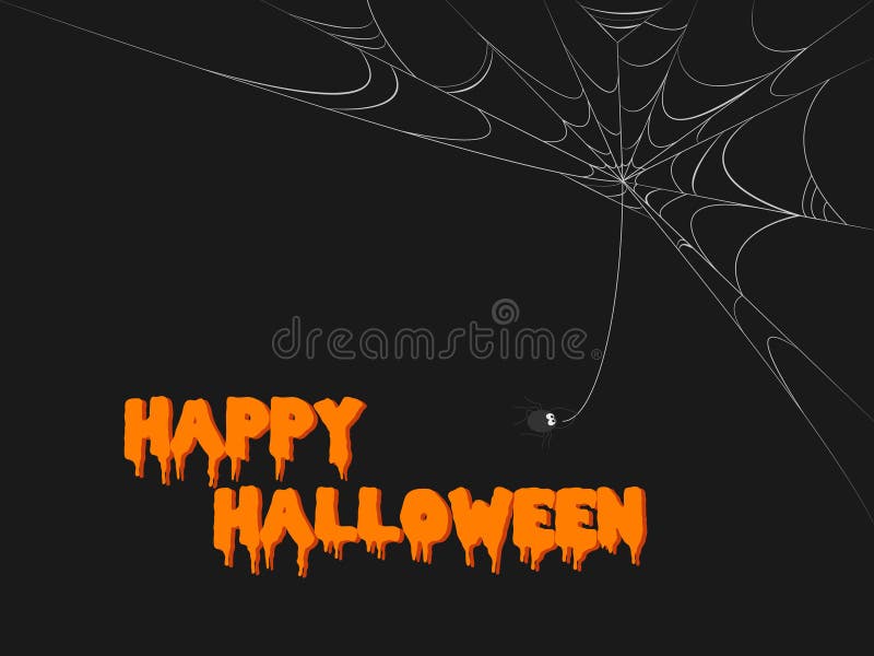 Spooky halloween web stock illustration