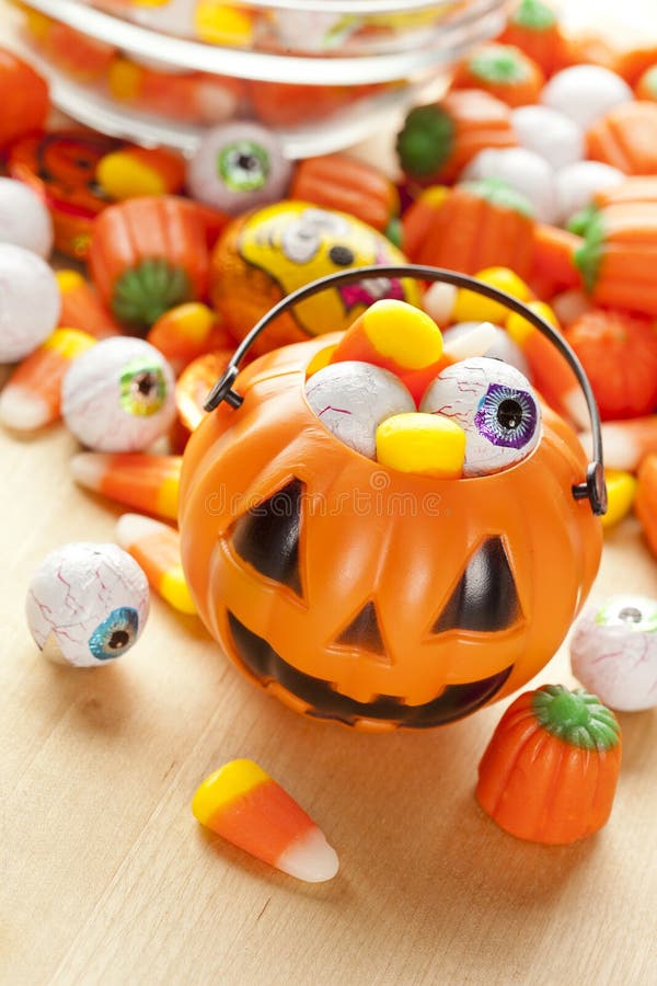 Spooky Orange Halloween Candy Stock Photo Image of scary, october