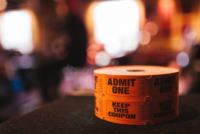 Download Spool Of Admit One Tickets stock photo. Image of coupon - 36770704