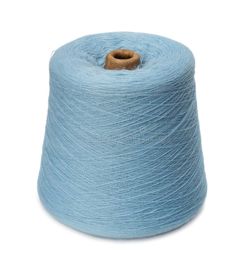 Spool Of A Dark Blue Yarn. Royalty Free Stock Photos Image 26618468