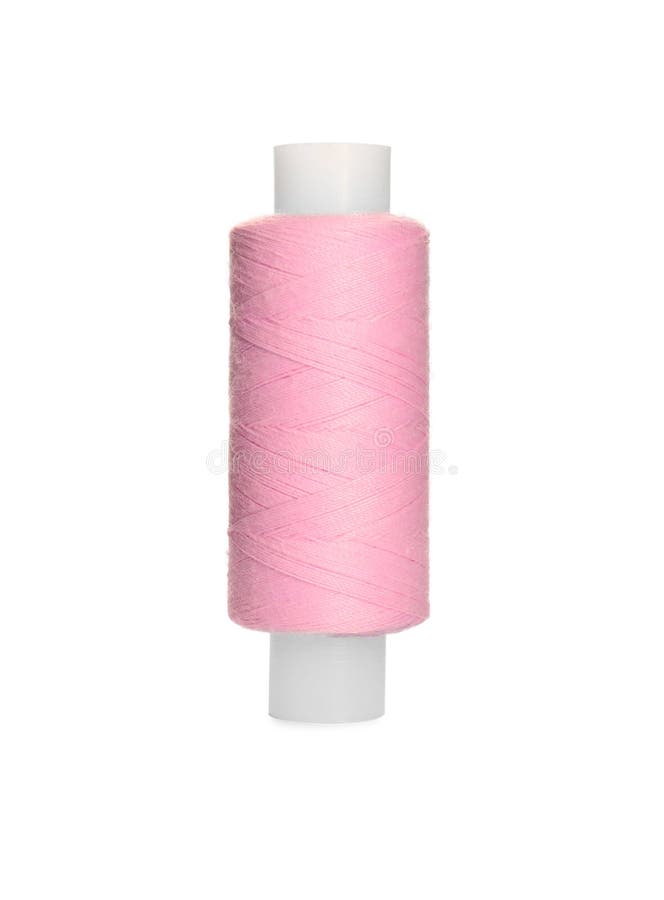 Spool of Pink Sewing Thread Isolated on White Stock Image Image of seamstress, fashion 234082473