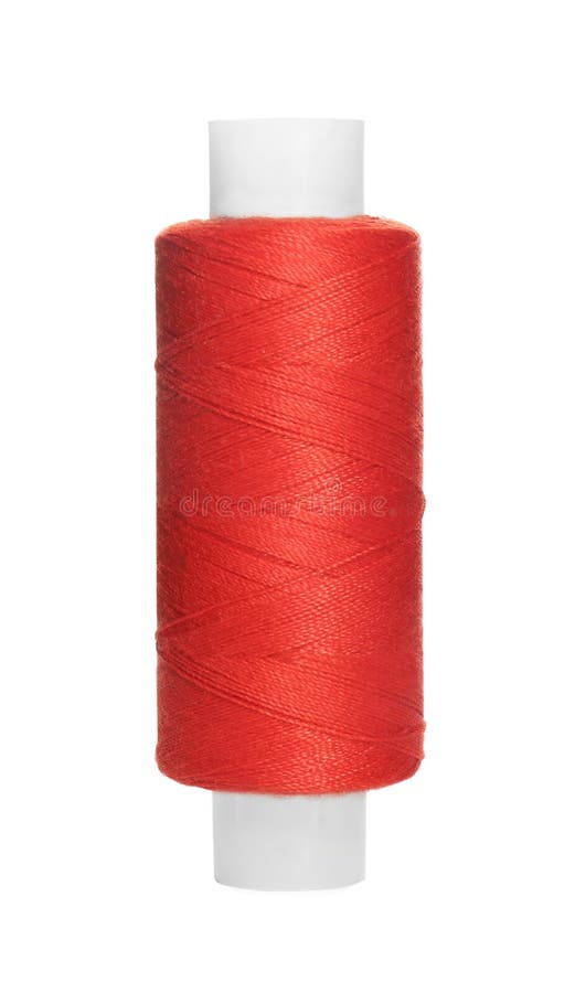 Spool of Red Sewing Thread Isolated on White Stock Image Image of element, natural 234082457