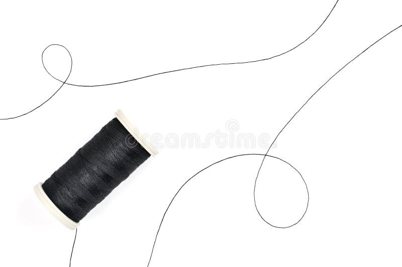 Spool and Tangled Sewing Thread Stock Photo Image of tangle