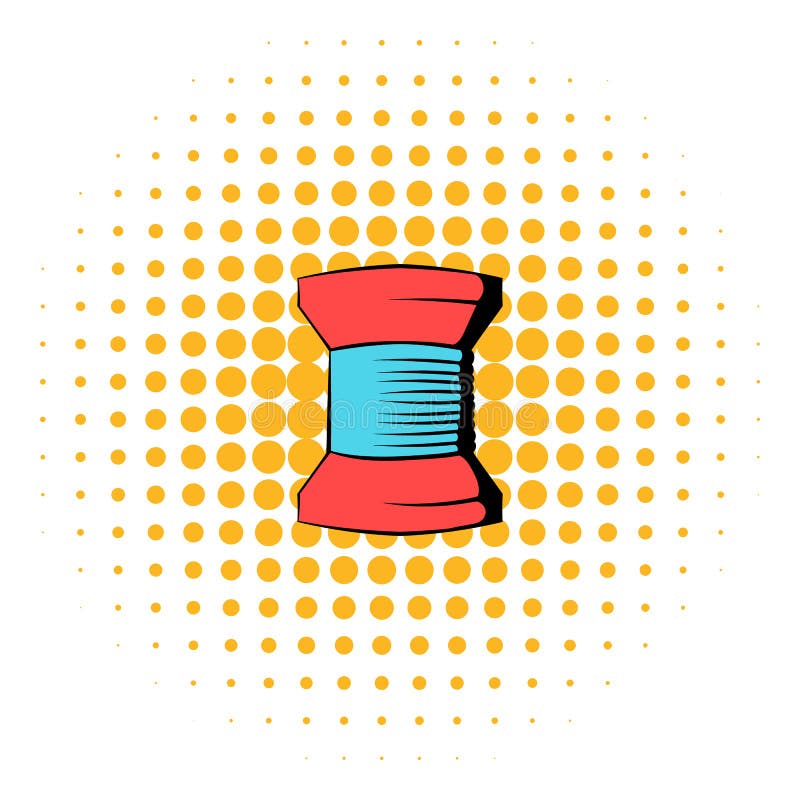 Spool of Red Thread for Sewing Cartoon Icon Stock Vector - Illustration of  repair, needle: 79695869