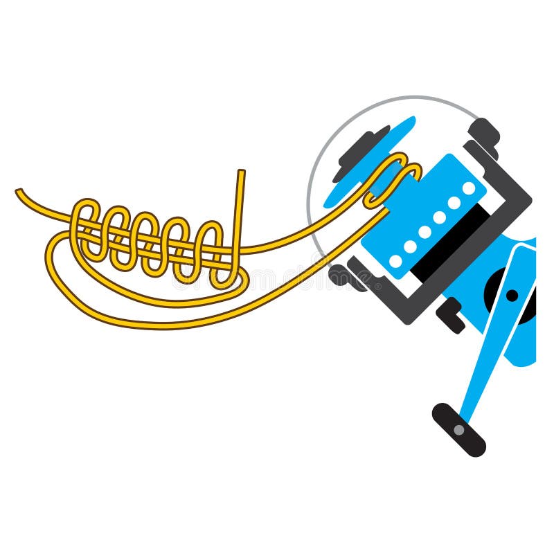 Spool Uni Knot for Spinning Reel Vector Diagram Stock Vector - Illustration  of string, line: 80508452