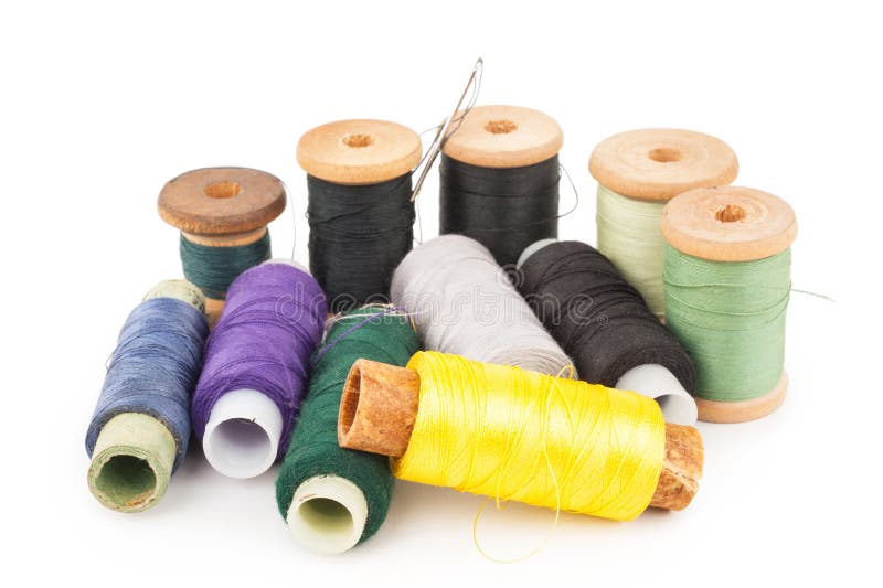 Spools of thread with needle