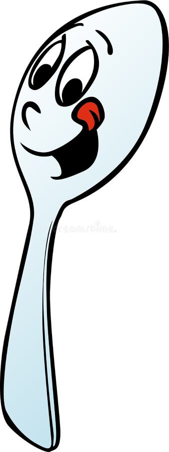 Spoon stock vector. Illustration of kitchen, cutlery, cartoon - 5315065