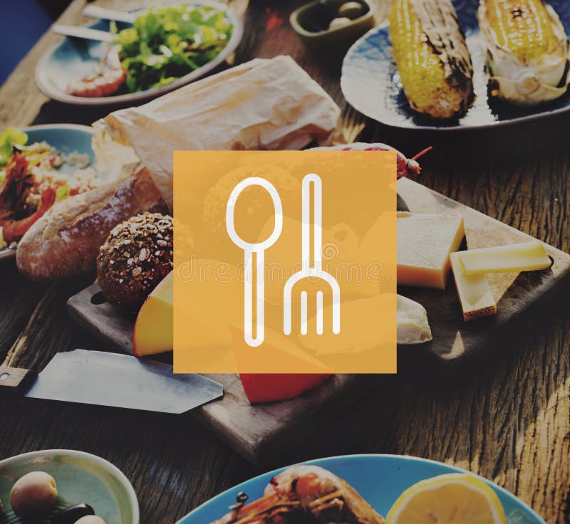 Spoon Fork Dish Ware Foodcourt Equipment Concept Stock Image Image of bread, outdoor 59702353