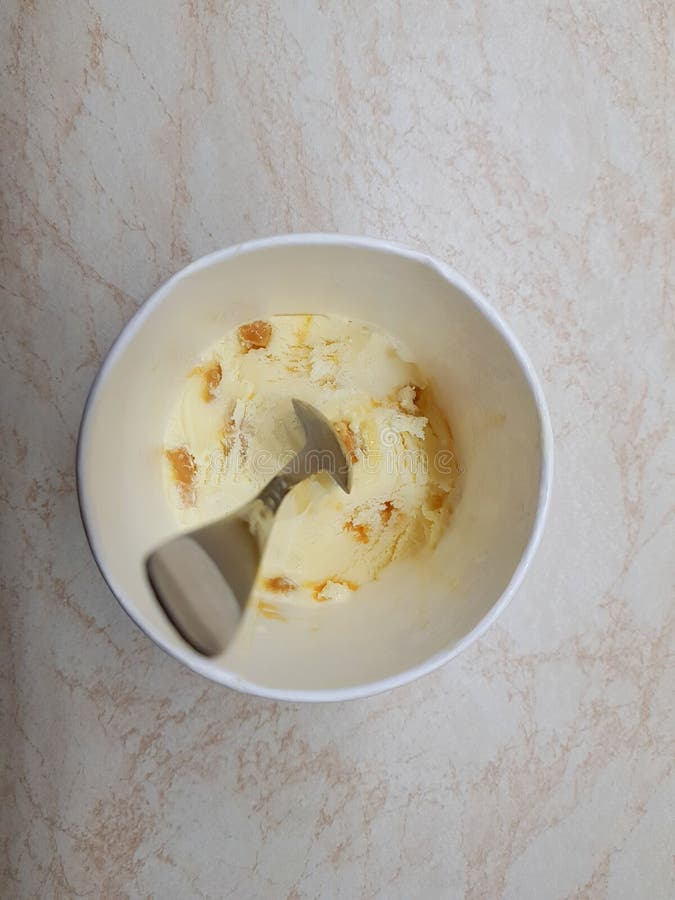 Spoon in ice cream stock image. Image of sweet, hand 136075951