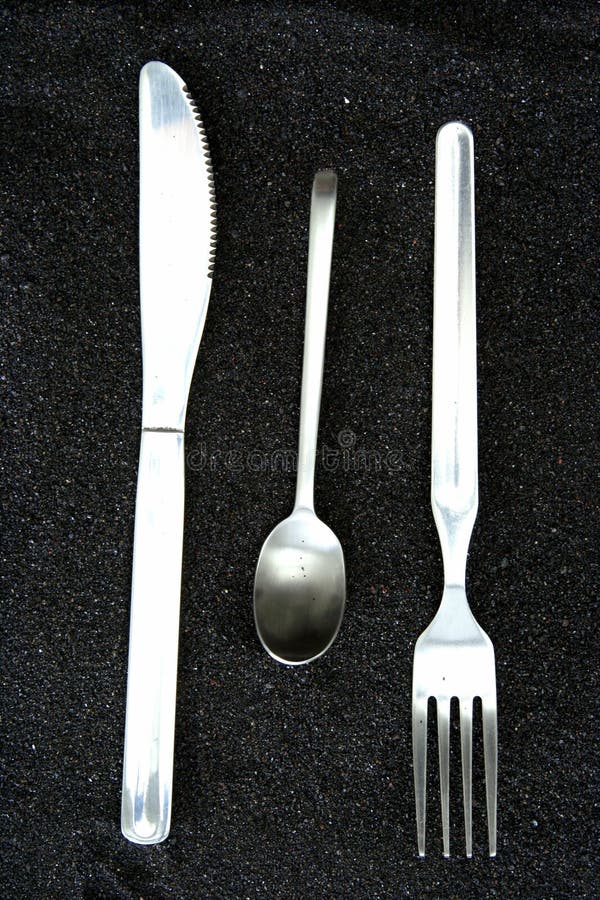 Spoon, Knife and Fork stock photo. Image of home, banquet 3661524