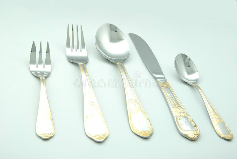 Spoon, knife and fork