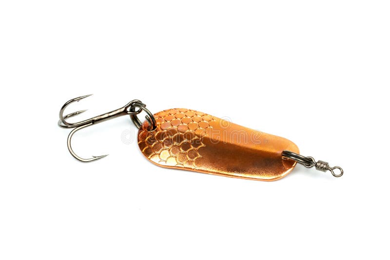 Spoon lure stock photo. Image of spoon, fishhook, copper 28804070