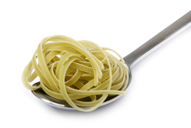 Spoon with Pasta stock image. Image of cutlery, carbohydrate 2186565