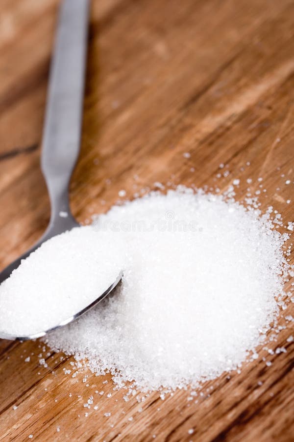 Spoon with sugar stock photo. Image of grain, spoon, granule 14388488