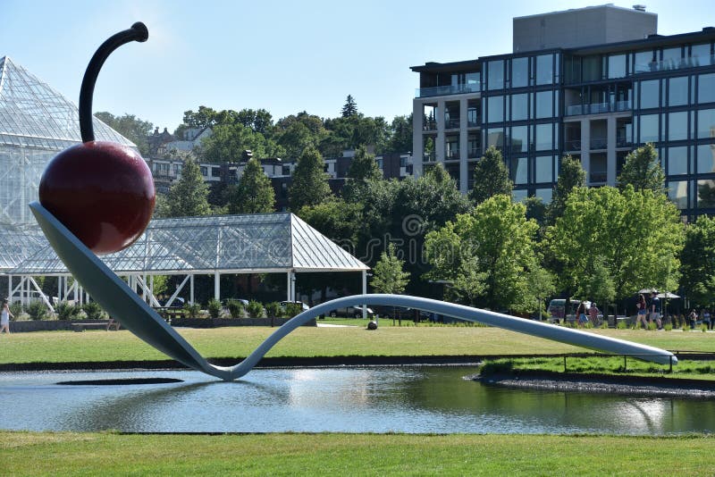 The Spoonbridge And Cherry At The Minneapolis Sculpture Garden In