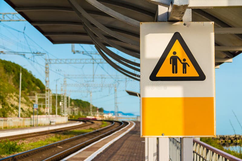 Spoorwegteken stock foto Spoorwegteken stock foto