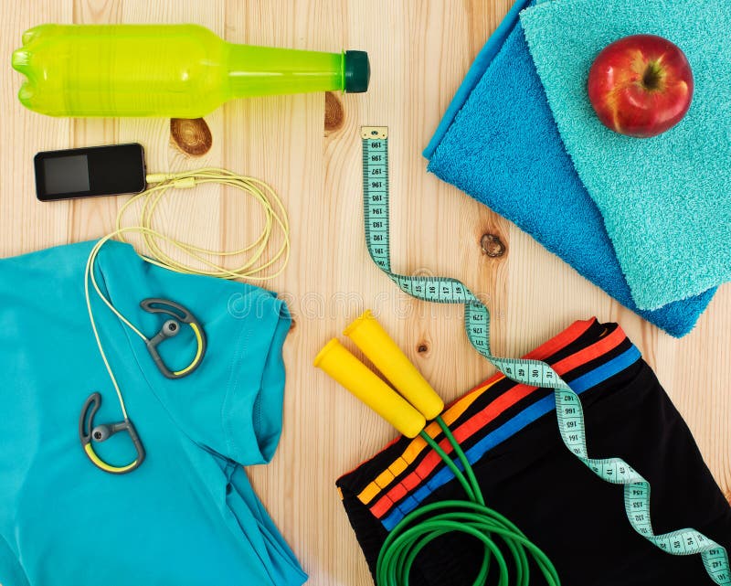 Sport Accessories for Fitness Classes Stock Image Image of background