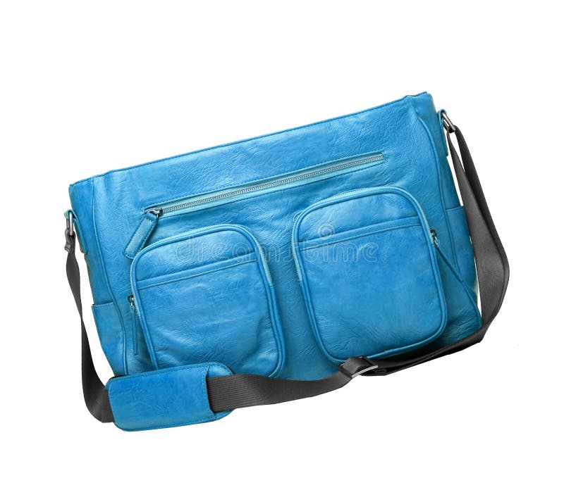Sport blue bag stock image. Image of folded, closeup 75997231