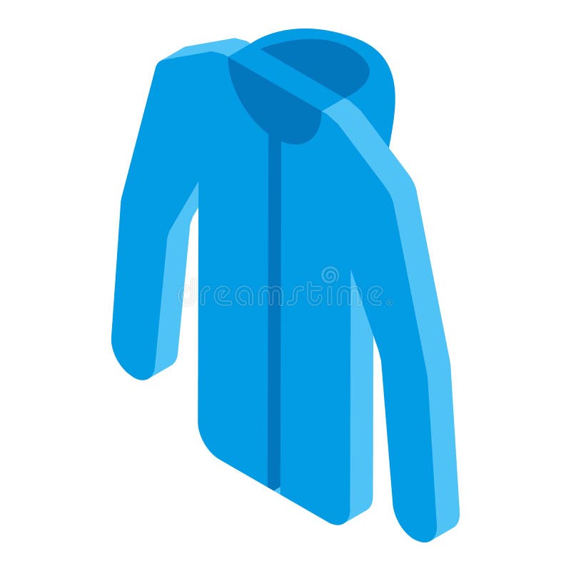 Blue Hoodie Icon in Cartoon Style Stock Vector - Illustration of shirt ...
